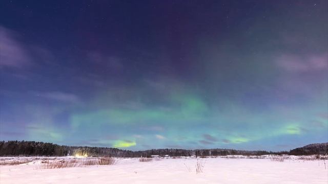 Самое высокое и яркое северное сияние на 61 широте за 2021 год. смотреть онлайн