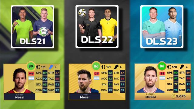 DLS23 VS DLS22 VS DLS21 PLAYERS RATTINGS | DREAM LEAUGE SOCER | DLS PLAYERS RATTING UPGRADE