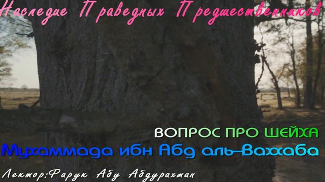 ВОПРОС ПРО ШЕЙХА Мухаммада ибн Абд аль Ваххаба смотреть онлайн
