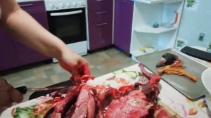 Разделка  дикого гуся  по ненецки!