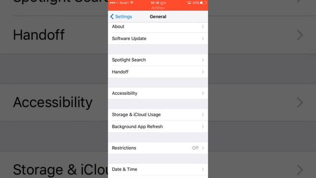 របបតឡង easy touch on iphone ios