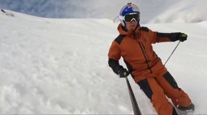 Тренировка фрирайда на спусковых лыжах!