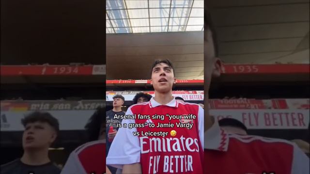 Arsenal Fans Sing “Your Wife Is A Grass” To Jamie Vardy Vs Leicester #jamievardy #arsenal #football