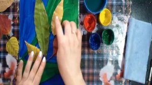 Уроки для детей - рисуем букет осенних листьев