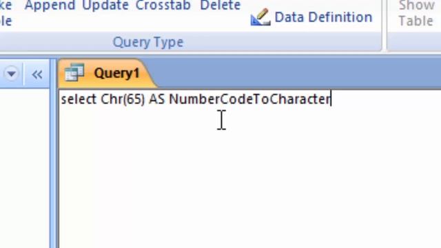 ASCII code in SQL in Microsoft Access@COMPUTEREXCELSOLUTION