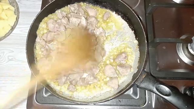 КУРИНЫЕ ПОТРОШКИ С КАРТОШКОЙ ❤️ CHIKEN ENTRAILS WITH POTATOES