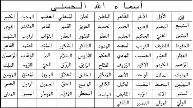 99 Имён Аллаха (Allah 99 Names) // Читай и Учи Легко //