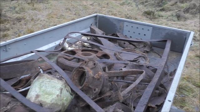 Коп металлолома на ремонтной площадке СССР. 540 кг
