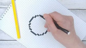 Прикольные Рисунки По Клеточкам - Рисуем Смайлик /How To Draw a Smiley - Very Easy