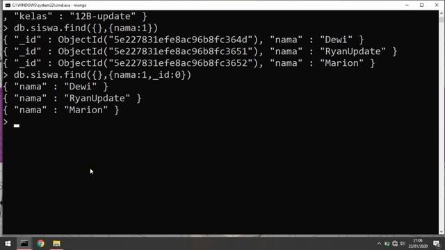 6. Projection, Limit, Skip, dan Sort смотреть онлайн
