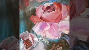 🌹🌹🌹🎨🖌роза ,рисую миниатюру маслом,#shorts#рисуемвместе