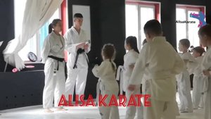 Карате. Экзамен на пояс. Получила 9 кю вместо 10 кю.