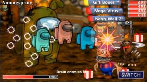 FNaF World Босс из Among Us Новый Аниматроник Amongspring