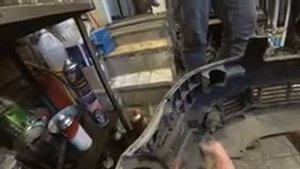 Замена кронштейна и направляющей бампера vw, Пассат б5, Шкода, Ауди