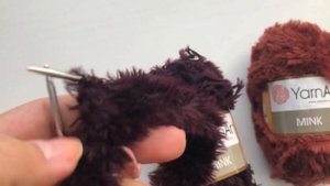 Вяжем меховой снуд  из YarnArt Mink #тигровыйснуд