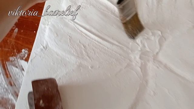 Объемная, рельефная, интерьерная картина с цветком своими руками. #барельеф #painting #colors