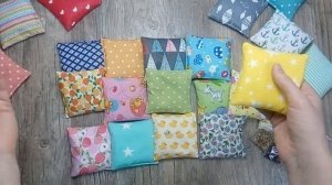 Сенсорные мешочки Монтессори с крупами. КАК ИГРАТЬ!!!