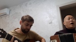 Юлий Ким - Губы окаянные. кавер под баян с гитарой (исп.Роман Васюк и Александр Пассар) #кавер