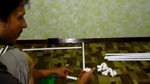 Детский домик из пластиковых труб - создание каркаса children's house made of plastic pipes
