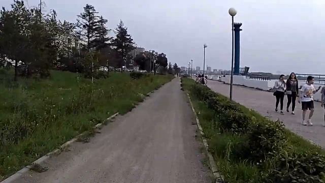 Иртышская набережная, Омск - велодорожка (2016) смотреть онлайн