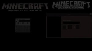 Minecraft PE VS Minecraft Windows 10 Edition [0.16.2]