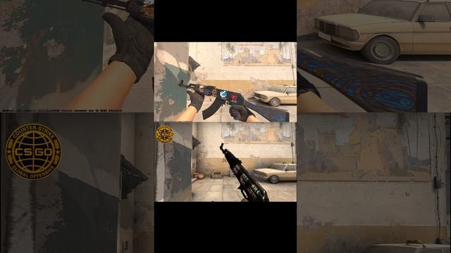 Ak-47 CS:GO vs CS2 Ak-47