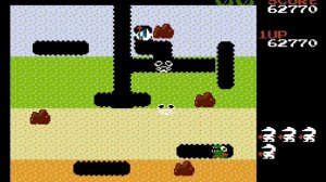 DIG DUG gameplay ATARI, NES, DENDY