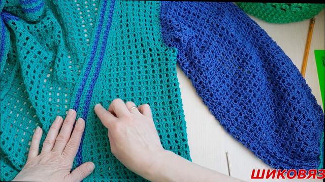 Шикарное вязание крючком. Летний хлопковый кардиган .Экспресс МК