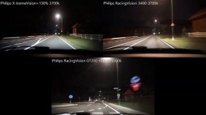 Philips RacingVision GT200 +200%, X-tremeVision+130%, RacingVision+150%