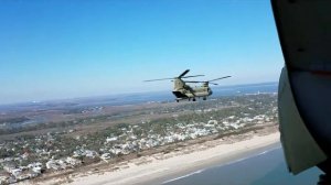 Boeing CH-47 Chinook View of Tybee Island, Georgia