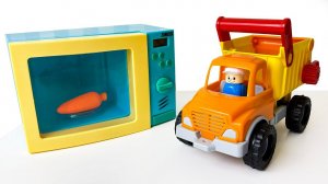 toy asmr  satisfying unboxing and review  truck and microwave  special equipment