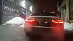 Тюнинг выхлопной системы Audi A8 4.2 атмо (в конце поедет)