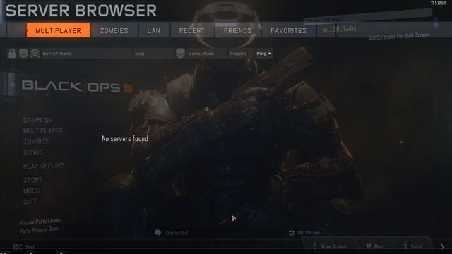 Call of Duty Black Ops 3 ERROR: The lobby is not joinable. смотреть онлайн