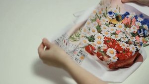 Набор для вышивания лентами "Полевые цветы", компания "Наследие"