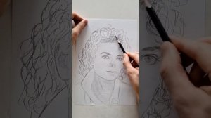 Как нарисовать Майкла Джексона, (How to draw), портрет карандашом