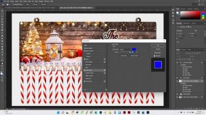 Candy Cane Advent Calendar Photoshop Mockup