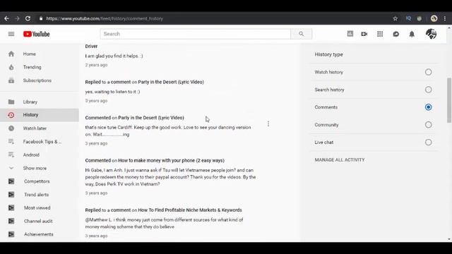 How to See All Comments You've Made on YouTube Videos l View YouTube Comments