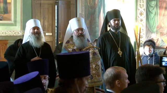 Торжественная встреча митрополита Казанского и Татарстанского Кирилла