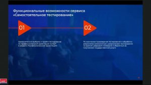 Сервис «Самостоятельное тестирование»