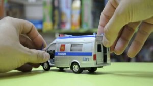 ТехноПарк 1:43 Полицейский микроавтобус Газель ДПС 301 137651 05