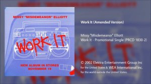 Missy Elliott - Work It (Clean/Amended Version)