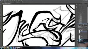 Pen mouse graffiti test | Photoshop  Speedart | By soke