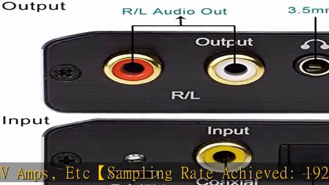 Digital to Analog Audio Converter, Hdiwousp 192 kHz DAC Digital Coaxial and Optical Toslink to Anal