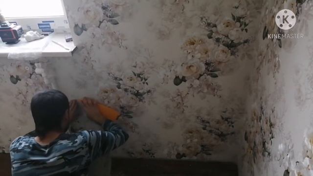Как правильно приклеить обой на стену смотреть онлайн