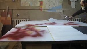 Рисунок на зеркале (стекле) покраска