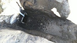 Баня. Заливка сливного трапа. Bathhouse. Drain floor