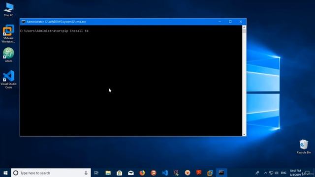 How to Install Tkinter in Python - with Example - in Windows 10 | English