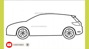 How To Draw  volkswagen scirocco R (2010) /  Easy Car Drawing Step by step