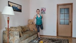 Функциональная тренировка с гантелями // Домашняя часовая тренировка