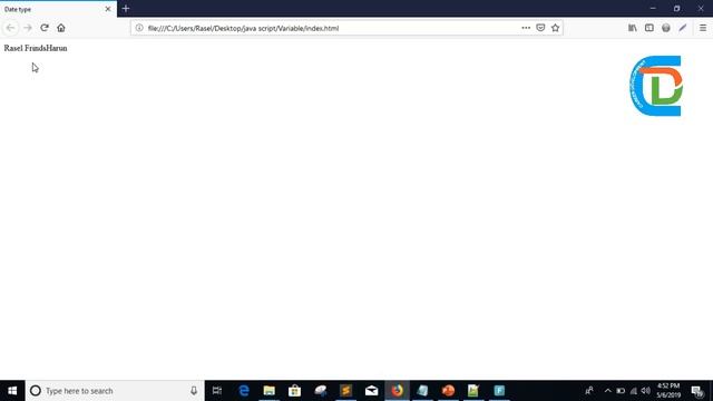 javascript tutorial for beginners in Bangla :: [Data Type in javascript] #4 ||